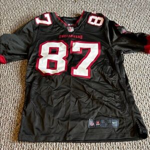 Nike Buccaneers Black and Red Jersey 87